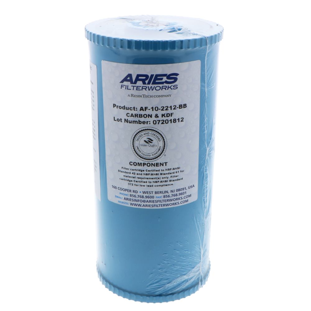 10" x 4-1/2" Coconut Shell GAC + 2.0 lbs KDF85