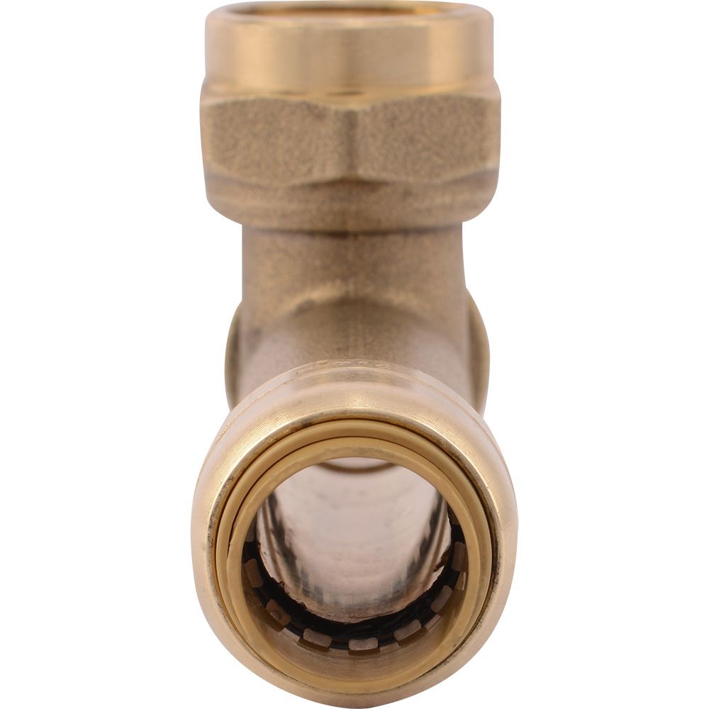 SharkBite® U3482LF Lead-Free Brass Push-to-Connect Female Centre SLIP Tee - 1/2" x 1/2" x 1/2" FPT