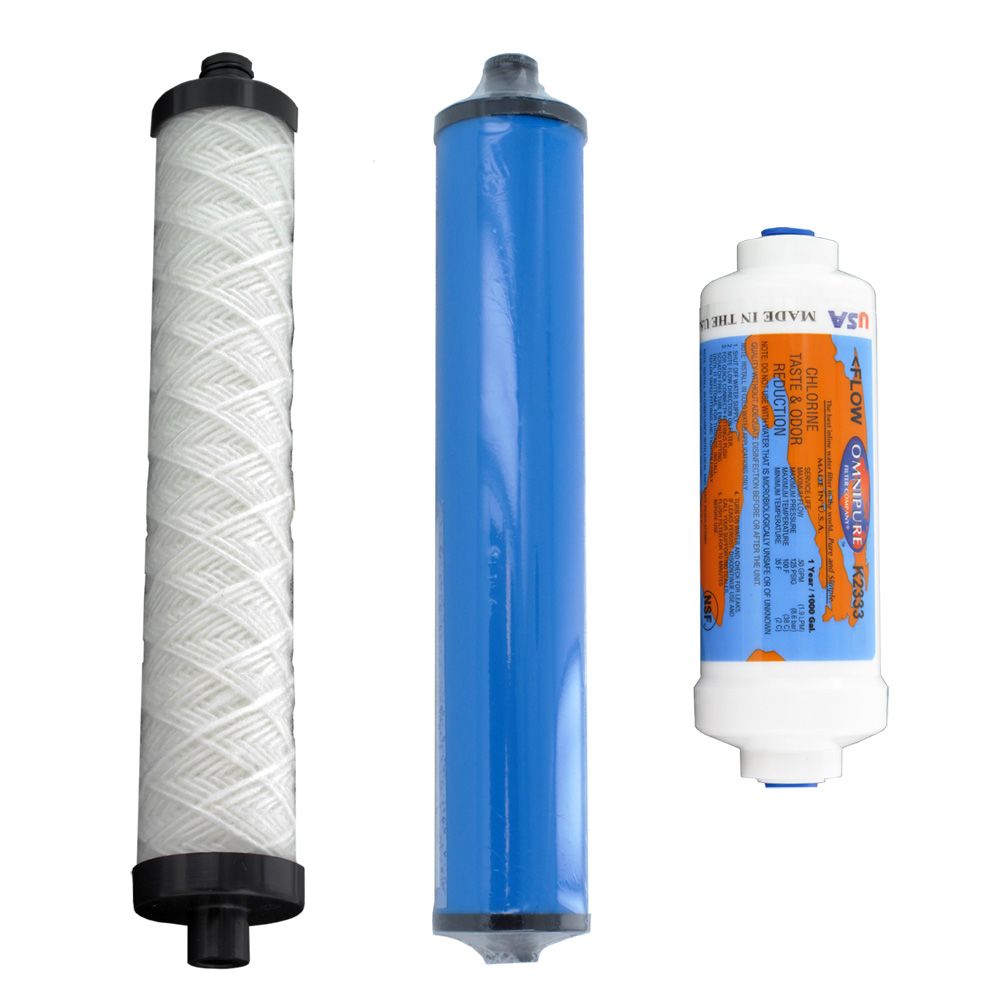 Microline CTA-14D RO System Replacement Prefilter and Postfilter Kit
