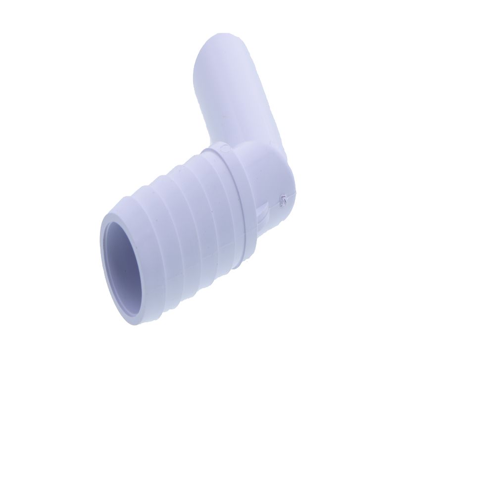 PushIn 45° ELBOW Barb Connector - 5/8" ID Barb x 1/2" OD Stem