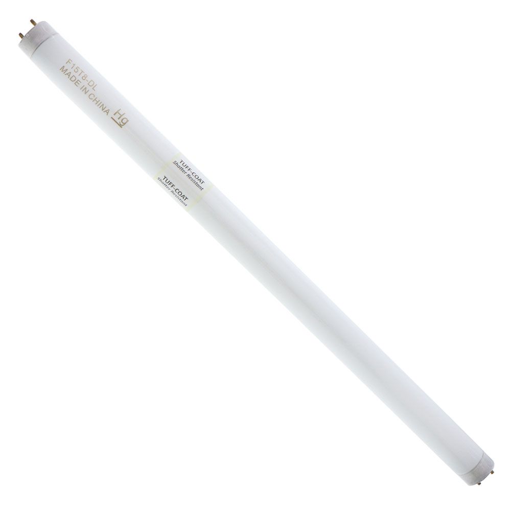 Shatter Resistant Safety Coated F15T8 D/Alto Fluorescent Lamp - 15W