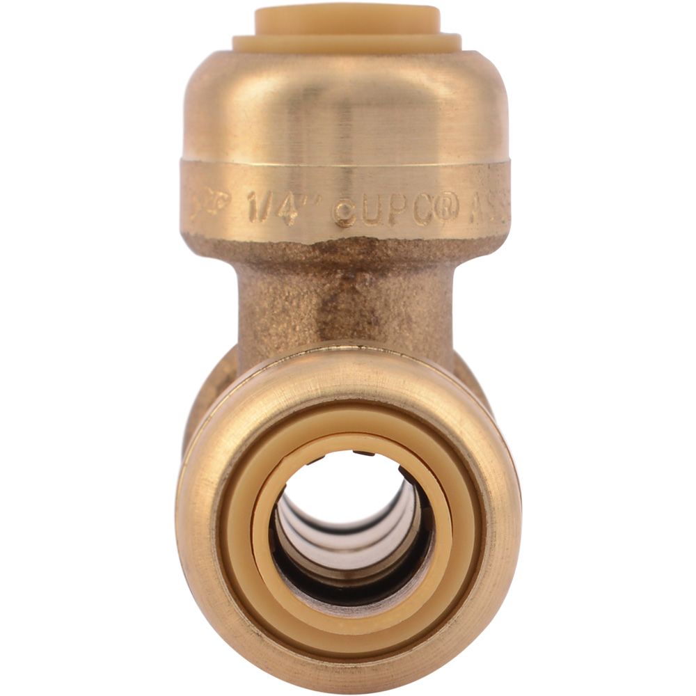 SharkBite® U358LF Lead-Free Brass Push-to-Connect Tee - 1/4" x 1/4" x 1/4"