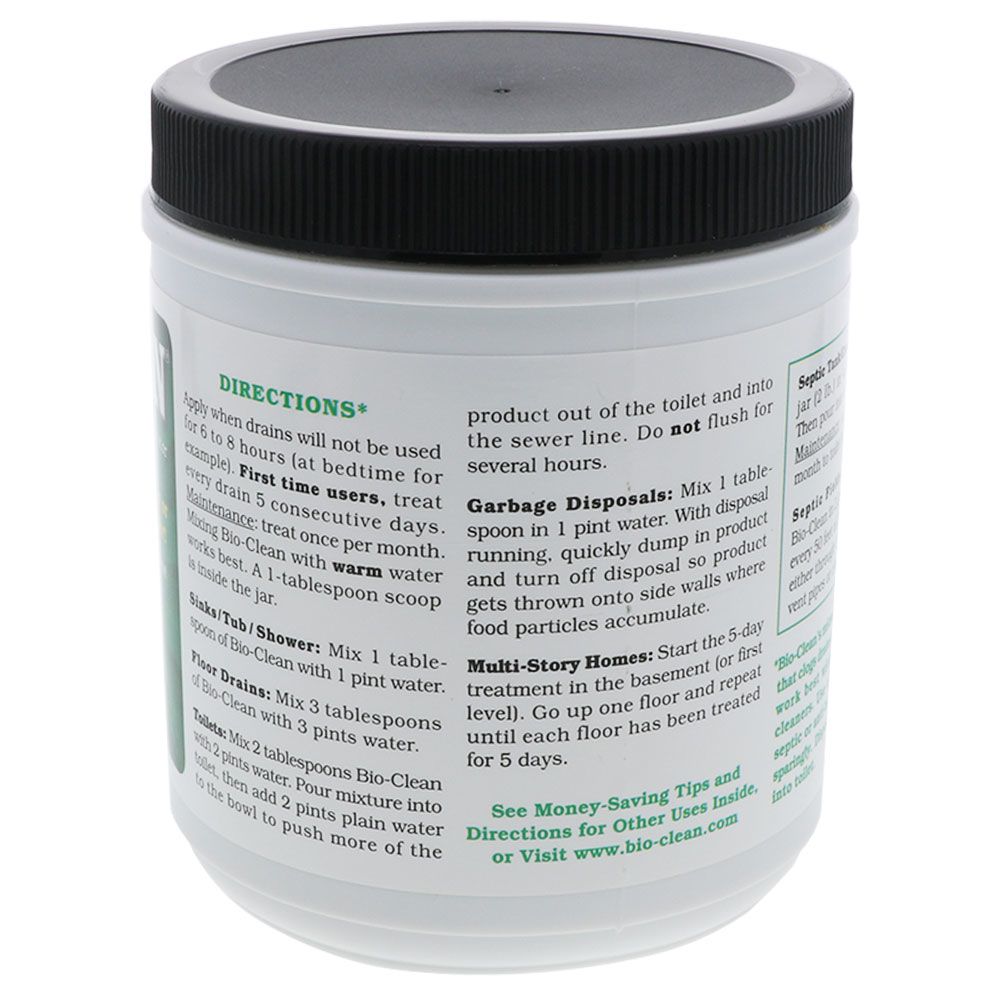 Bio-Clean® Drain Septic Waste Eliminator - 2lb Jar