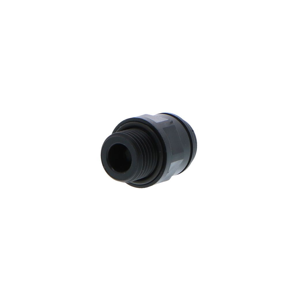 John Guest Male Connector BLACK ACETAL - 8mm x 1/4 BSPP
