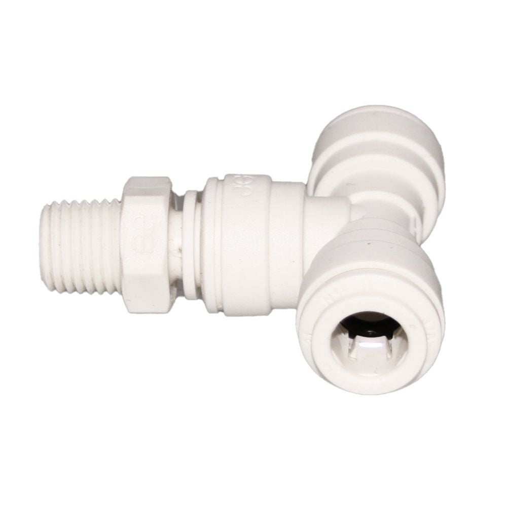John Guest Swivel Branch Tee Polypro - 1/4 x 1/8 NPTF