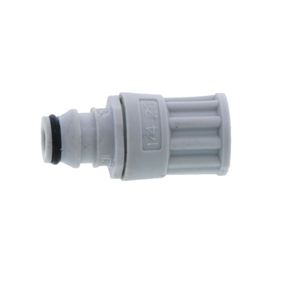 NS1D26042812 Valved In-Line Coupling Insert 1/4-28 Flat Bottom Port