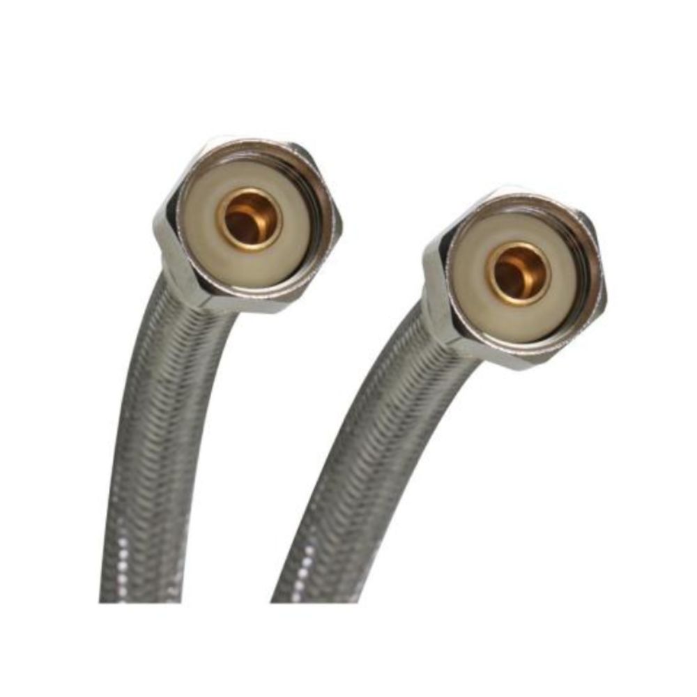 Stainless Steel Flexible Water Connector 1/2 FIP x 1/2 FIP x 20