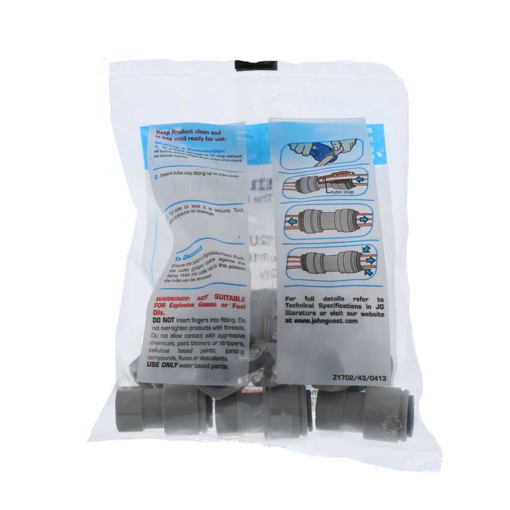 John Guest Faucet Connector UNS - 3/8 x 7/16 UNS