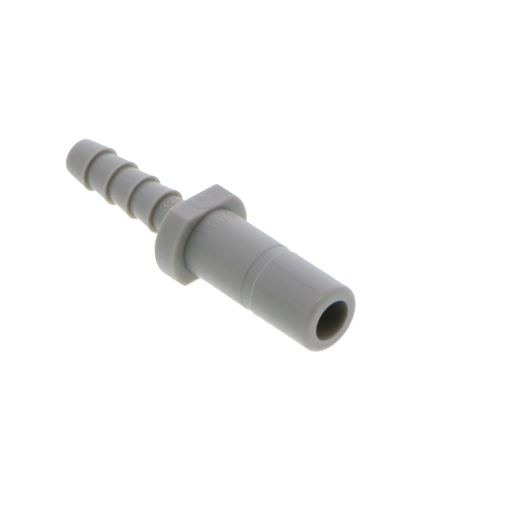 DMfit Stem Barb Straight Connector - 5/16 OD Stem x 3/16 ID Barb