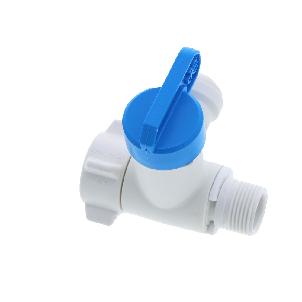 John Guest Plastic Angle Stop Adapter Valve Lead-Free - 3/8 x 3/8 x 1/4