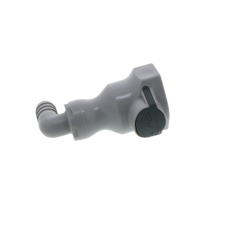 UDC Valved Elbow Hose Barb Coupling Body - 1/2 ID Barb EPDM O-Ring