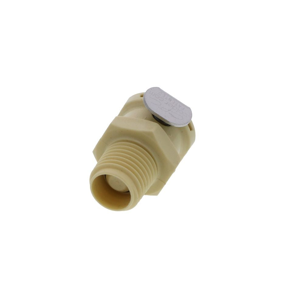 PLCD1000412 Valved Male Thread Coupling Body 1/4 NPT