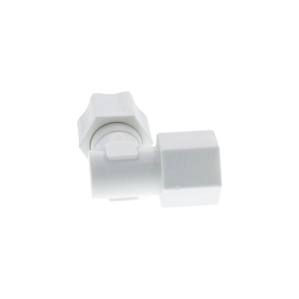 JACO 45-8-8-P-PG Polypropylene Female Elbow 1/2 OD Tube x 1/2 FPT