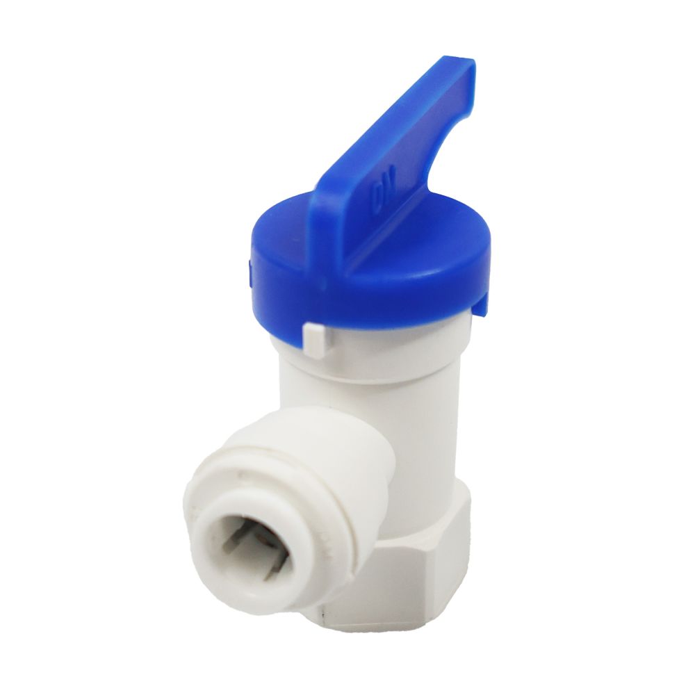 NeoFit Tank Valve Polypropylene Female Elbow NPTF - 3/8" x 1/4" NPTF