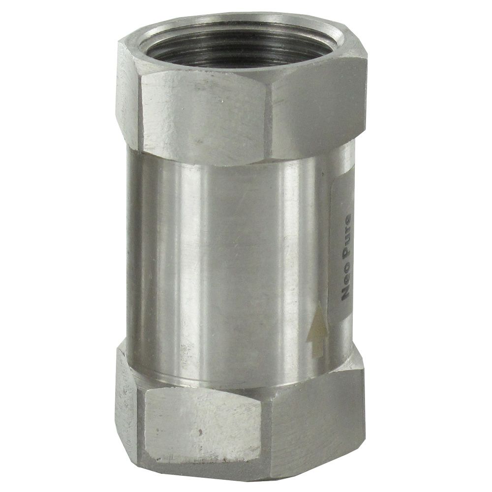 Neo-Pure Stainless Steel Flow Restrictor 9 GPM 316SS 1" FPT x FPT