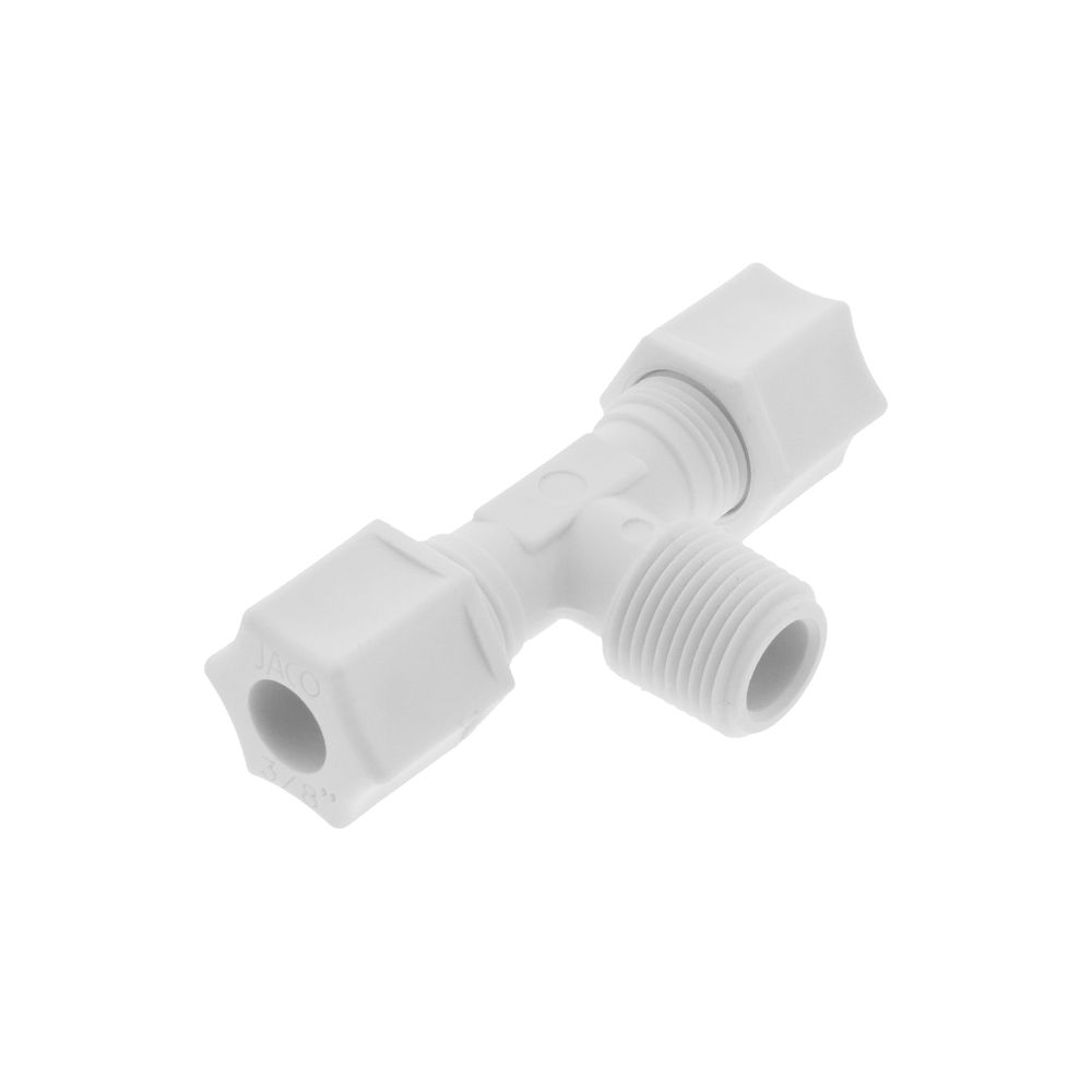 JACO 60-6-6-P-O Polypropylene Male Branch Tee 3/8 OD Tube x 3/8 MPT