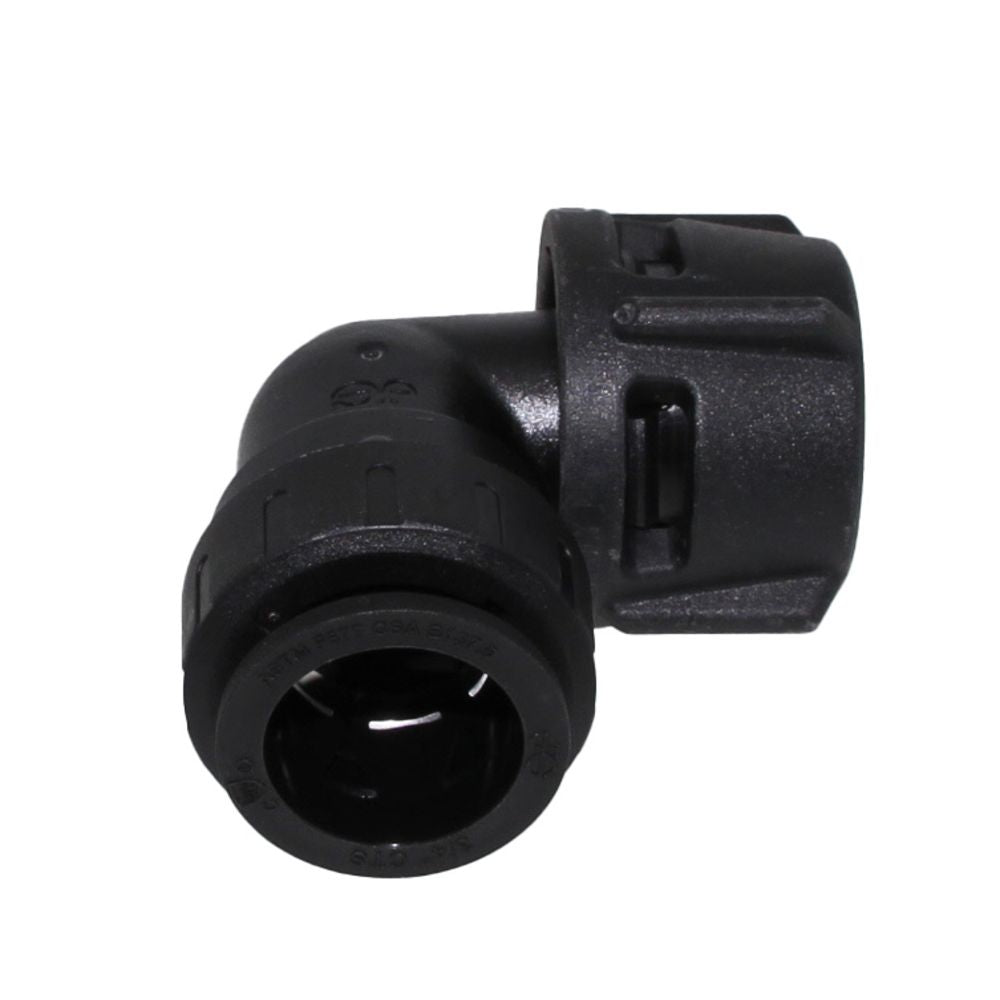 John Guest ProLock Female Elbow Connector NPS - 3/4 CTS x 1-1/4 NPS