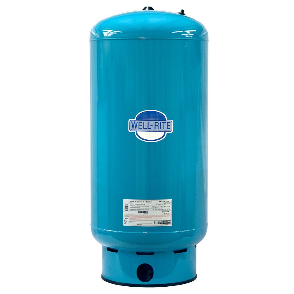 Well-Rite WR-200 Well Pressure Storage Tank Steel 62 Gal