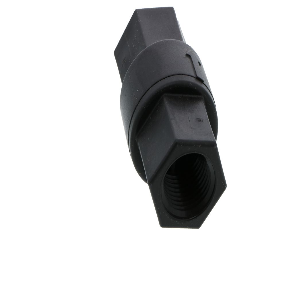 Inline Poppet Check Valve 685 Series PP 1/2" FPT - BUNA