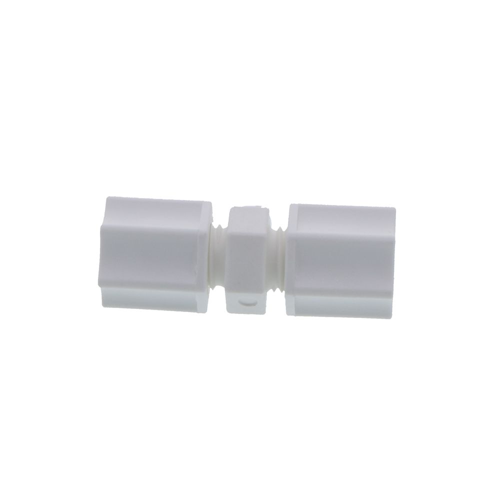 JACO 15-4-P-PG Polypropylene Union Connector 1/4 OD Tube x 1/4 OD Tube