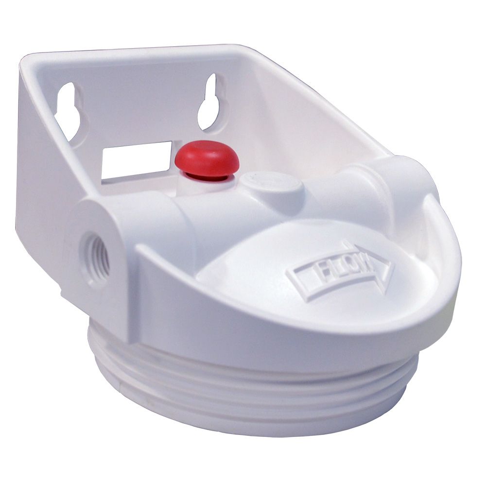 Pentek White Integrated Bracket Cap for 3G Slim Line Housings w/ PR - 1/4" FPT