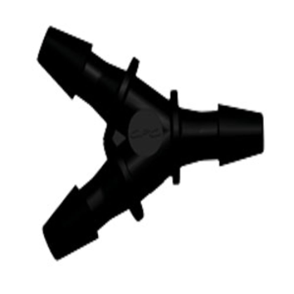 HY331 Y Fitting Black Nylon 3/32 HB X 3/32 HB X 3/32 HB