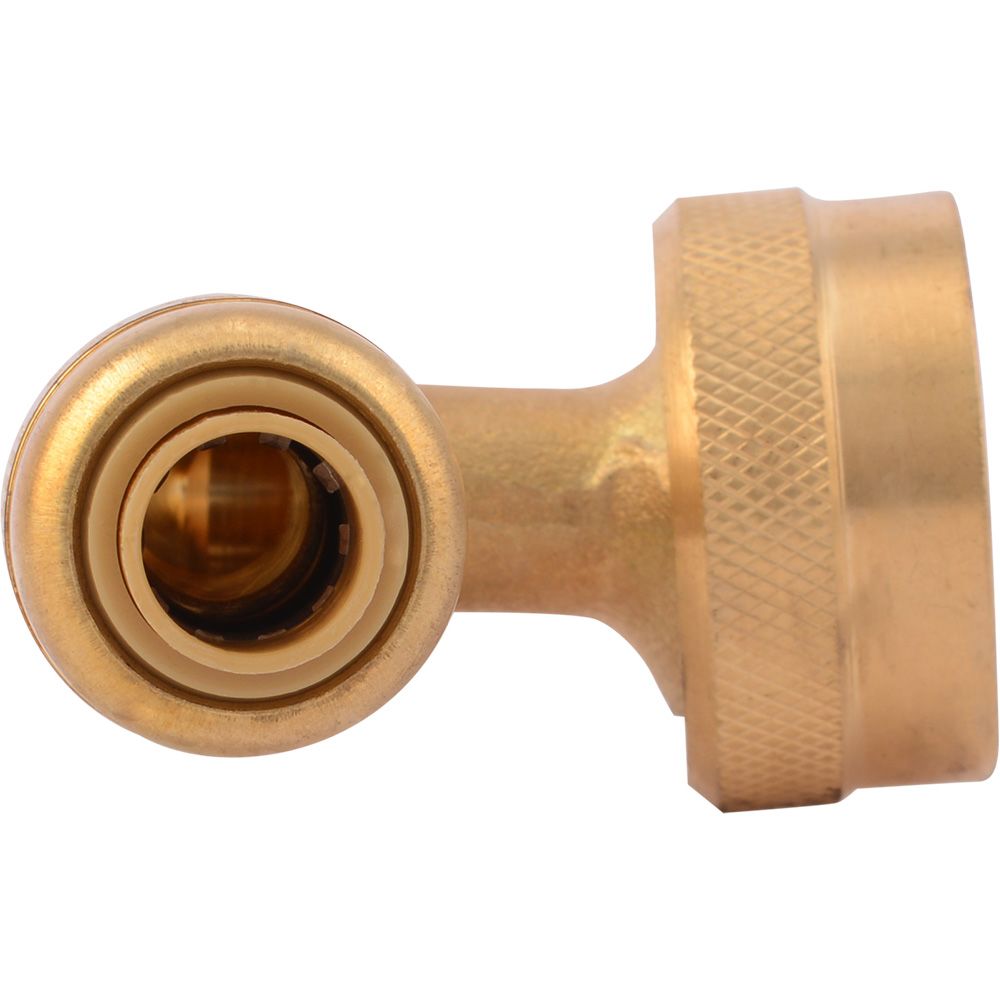 SharkBite® U2276LF Lead-Free Brass Push-to-Connect Dishwasher Elbow - 1/4" x 3/4" GHT