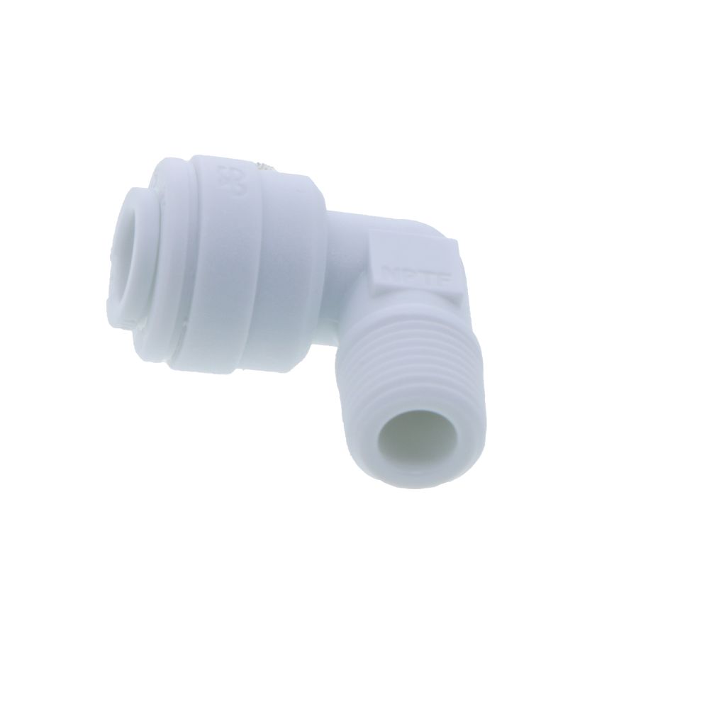 John Guest Fixed Elbow NPTF - 1/4 QC x 1/8 MPT