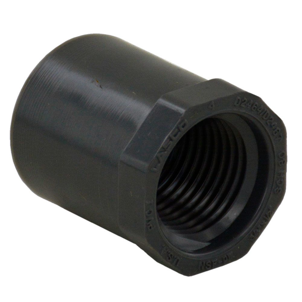 Schedule 80 PVC Bushing 3/4" SLIP x 1/2" FIP