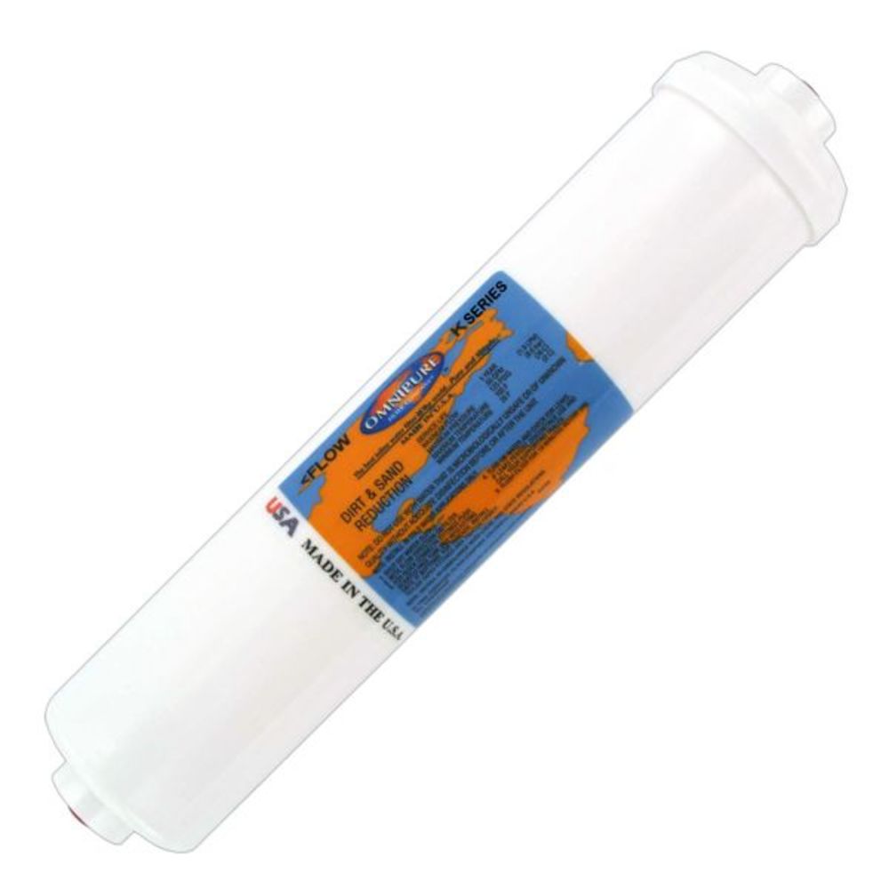 Omnipure Inline K5555-KK DI Mixbed Resin - 10" x 2.5" Filter - 3/8" Quick Connect