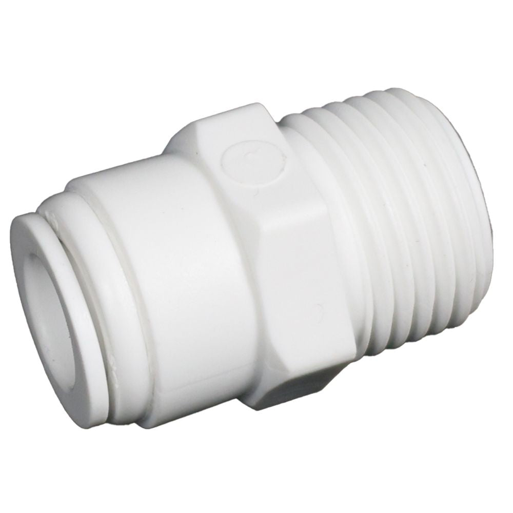 Male Connector Acetal 3/8 qc x 1/2 MNPT