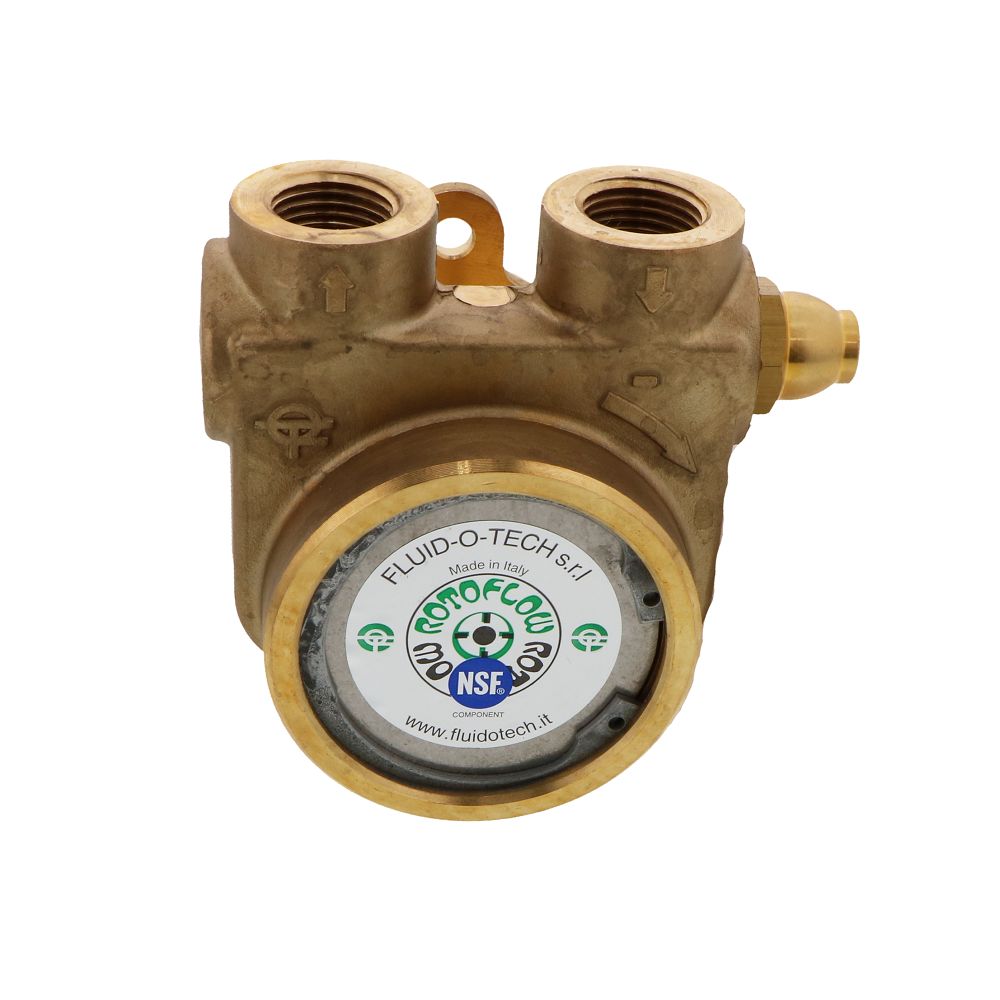 Fluid-o-Tech PB801 Lead Free Brass Rotary Vane Pump 250 gph 1/2" NPT