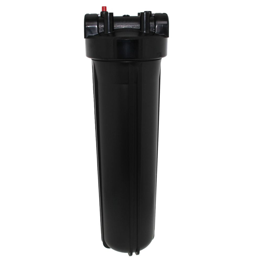 20" Neo-Pure Big Flow Filter Housing Black Cap/Black Sump with Pressure Relief 1.5"
