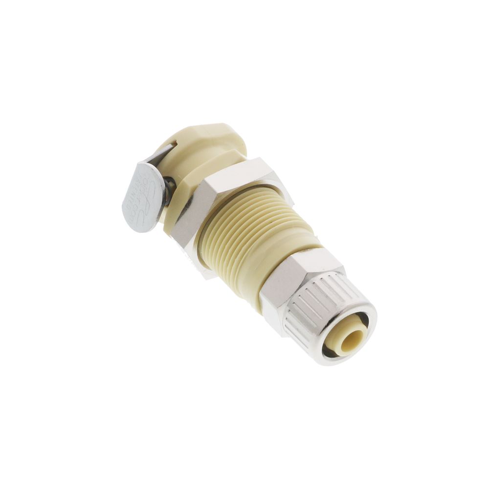 PLCD1200612 Valved Panel Mount PTF Coupling Body 3/8 PTF