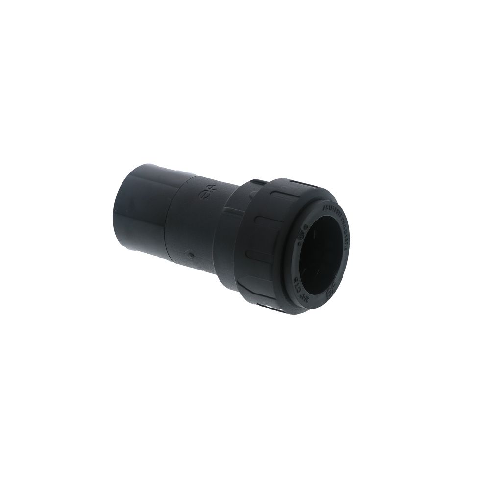 John Guest ProLock Black Reducer -1 CTS Stem x 3/4 CTS