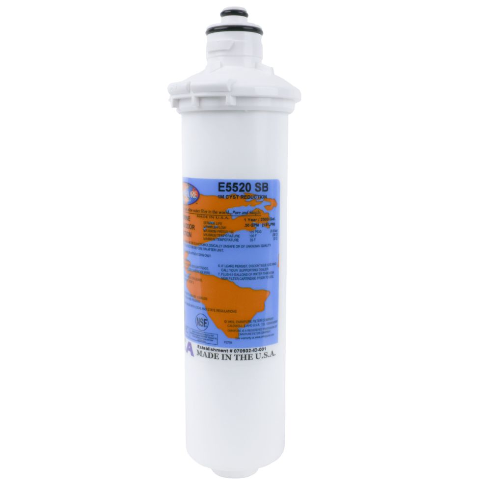 Omnipure E5520 Everpure® Compatible 1M CTO/Cyst - 2500 gal Filter