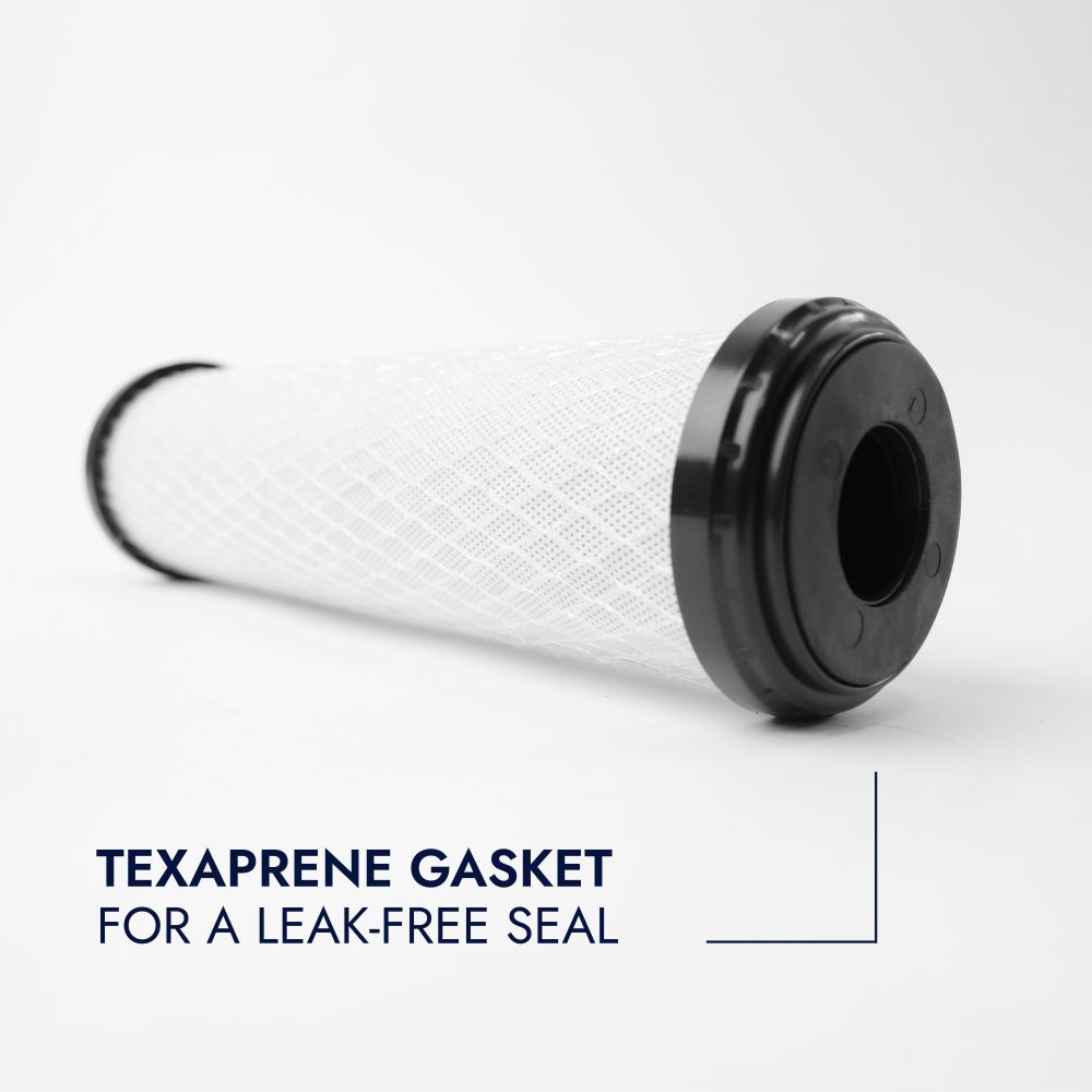 Neo-Pure CTOX-2510 9-7/8" x 2-1/2" Chloramine/VOC/LEAD Carbon Block Filter 0.5 micron