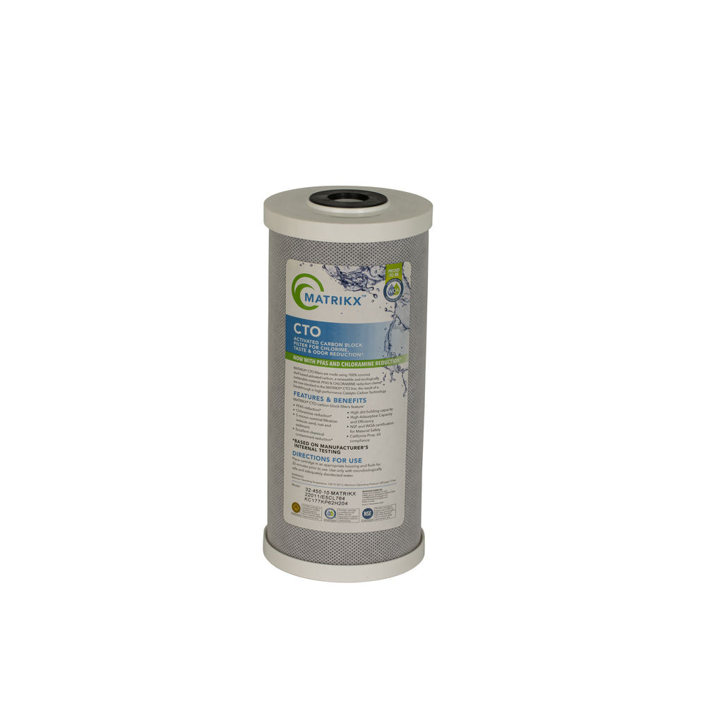 Filtrex Matrikx CTO 10" - 32-450-10-GREEN - BB Green Carbon Block Filter 5 mic