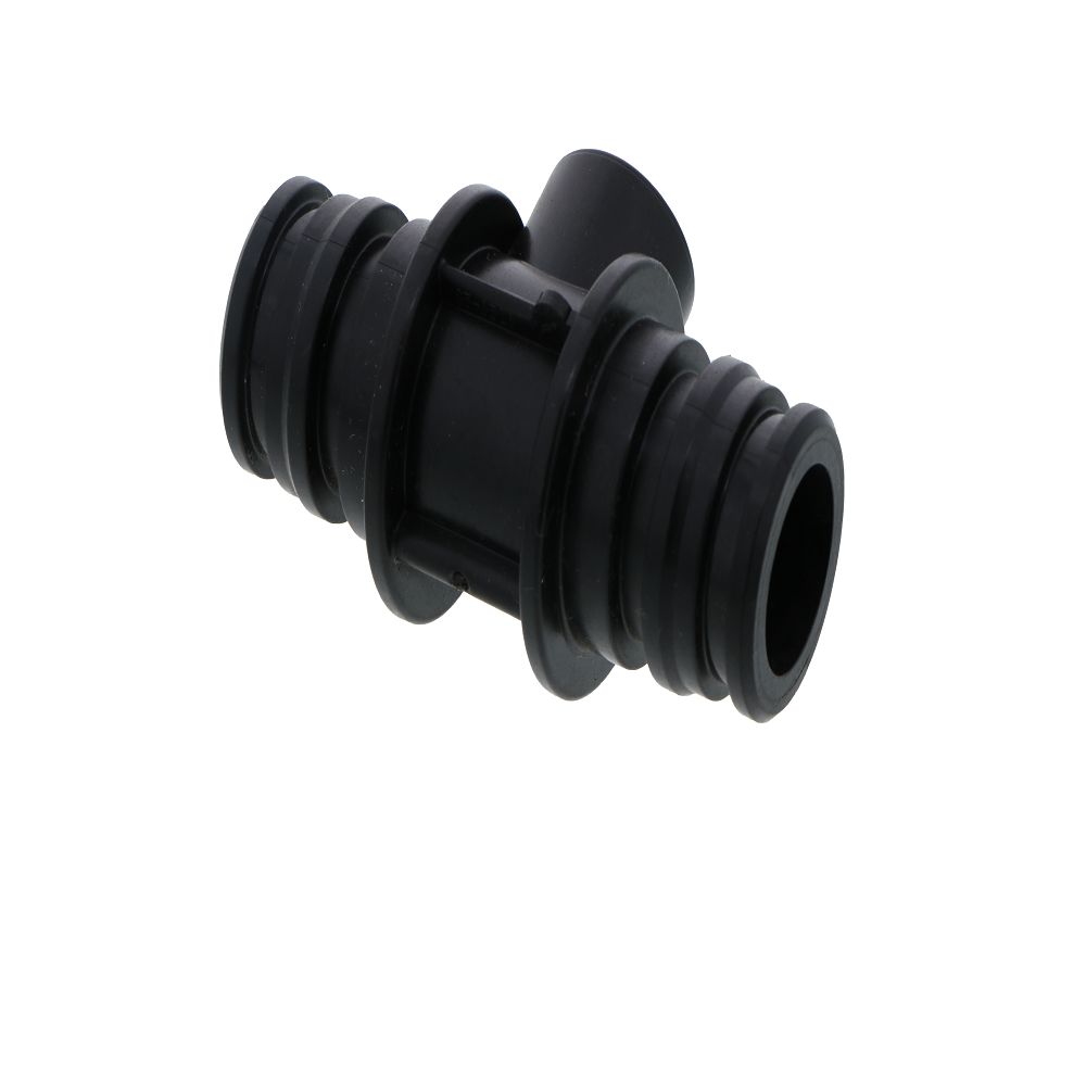 3M Water Filtration 85-8526 Double Ended Connector w/ Gauge Port for High Flow Manifolds