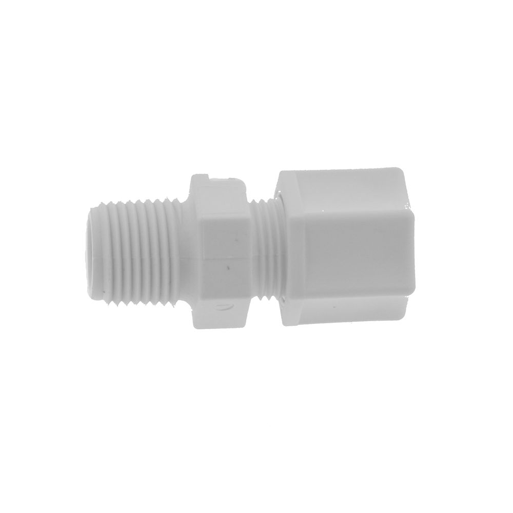 JACO 10-6-6-P-O Polypropylene Male Connector 3/8 OD Tube x 3/8 MPT