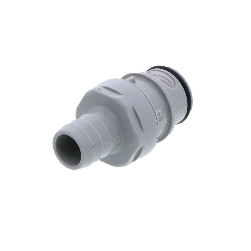 HFCD22812 Valved In-line Hose Barb Coupling Insert 1/2 ID Barb
