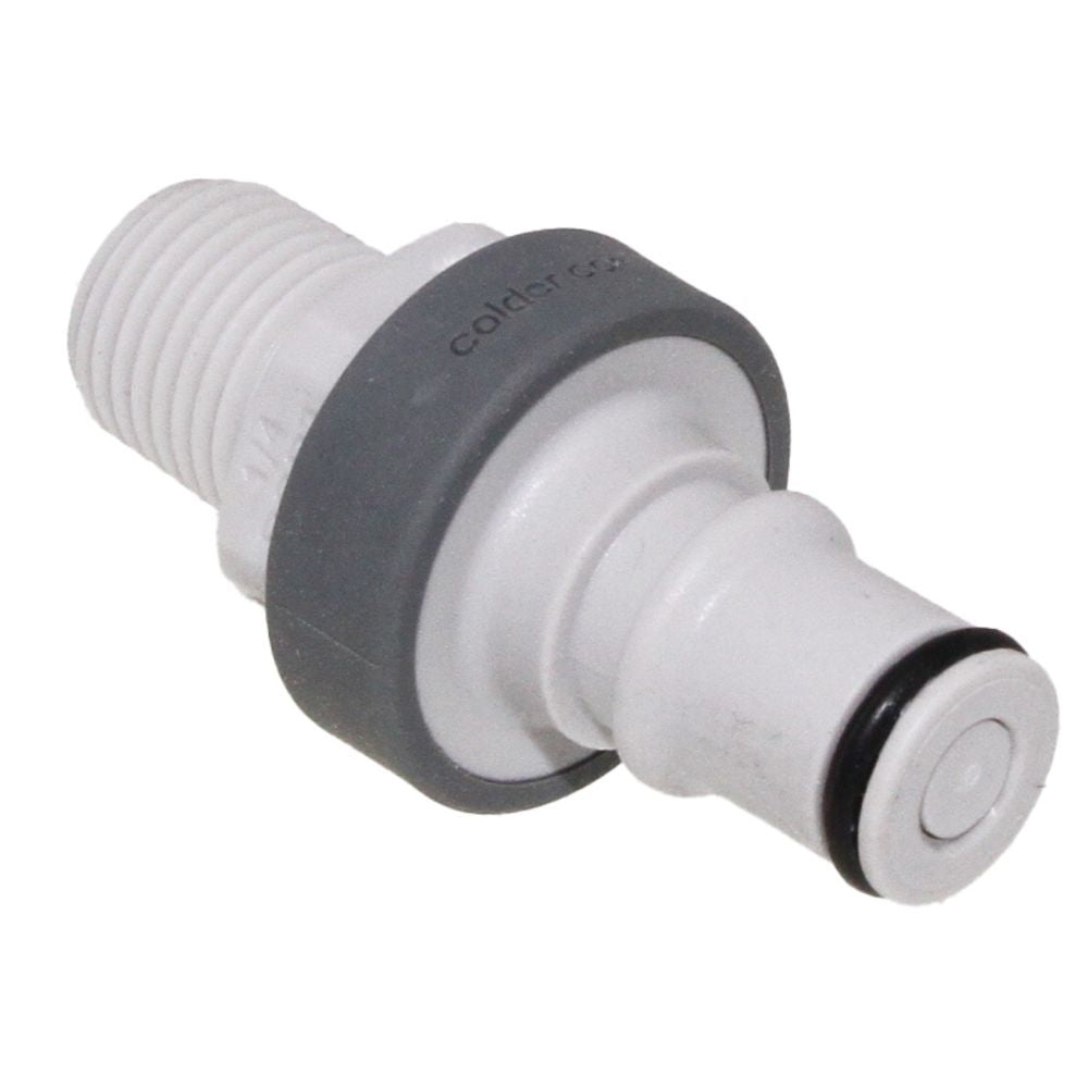 NS4D24004BSPT06 ABS Valved Male Thread Coupling Insert 1/4 BSPT