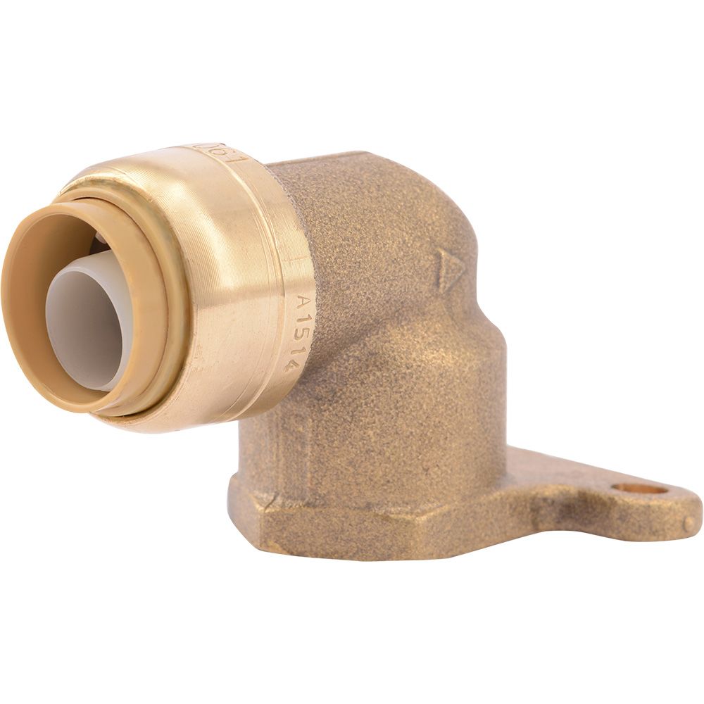 SharkBite® U335LF Lead-Free Brass Push-to-Connect HY-Ear Elbow - 1/2" x 1/2" FPT