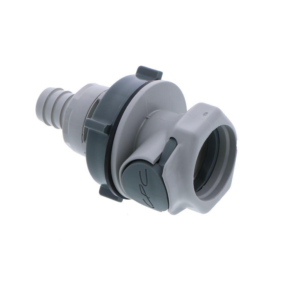 HFC16812 Panel Mount Hose Barb Coupling Body 1/2 ID Barb