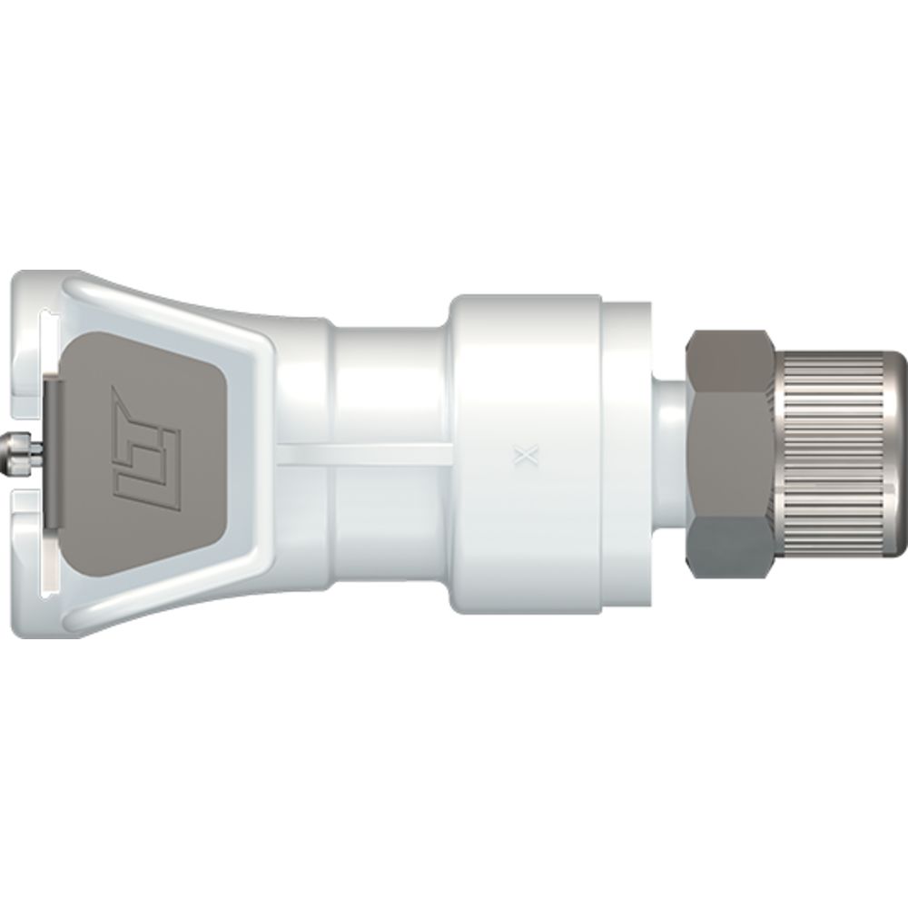 LinkTech 40AC Series Straight Female, Valved, 1/4" PTF, Natural Acetal, Buna N