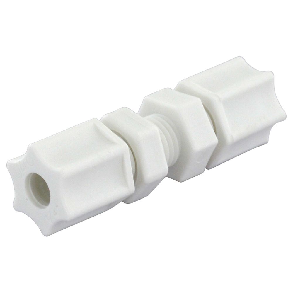 JACO 20-12-P-PG Polypropylene Bulkhead Union 3/4 OD Tube x 3/4 OD Tube