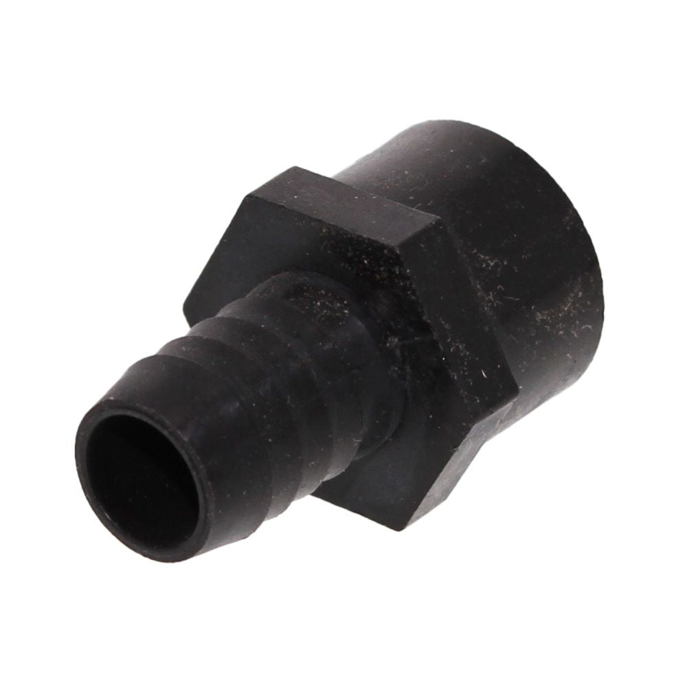 Female Barb Adapter - 5/8 barb x 1/2 FNPT - Black Polypropylene