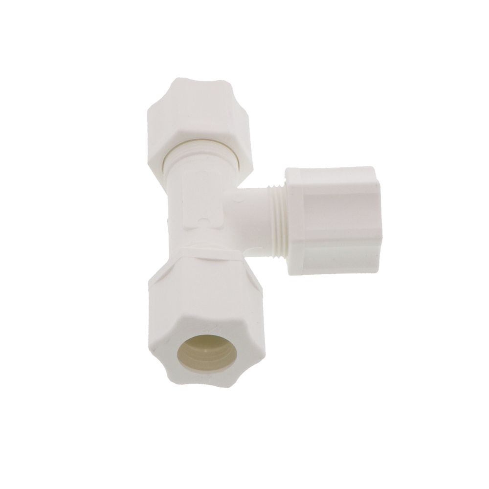 JACO 70-8-P-PG Polypropylene Union Tee 1/2 OD Tube x 1/2 OD Tube x 1/2 OD Tube