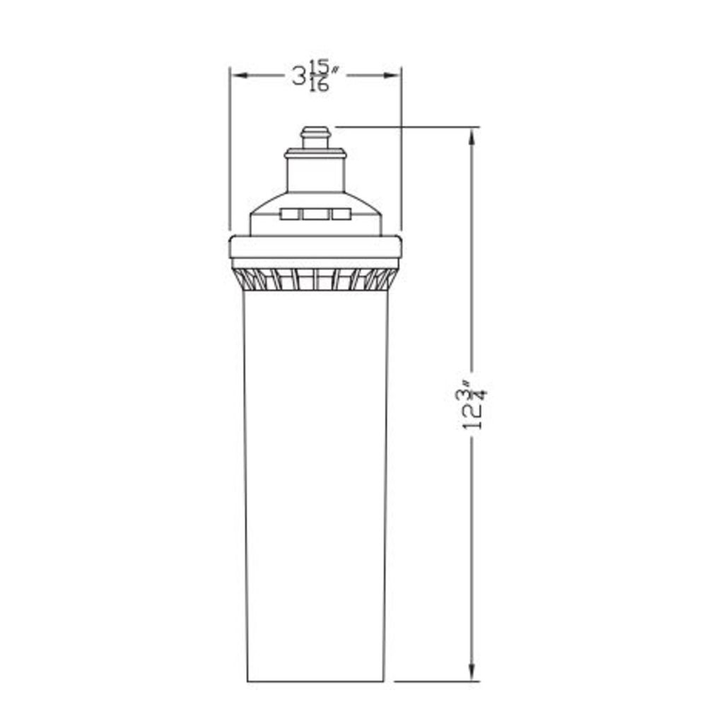 Optipure CTO Sediment 0.5 Micron 1.5gpm 15k Cap Cartridge