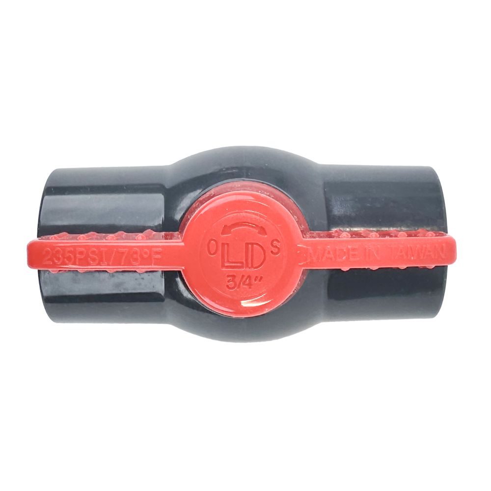 Schedule 80 PVC Molded-In-Place Ball Valve 3/4" FIPS